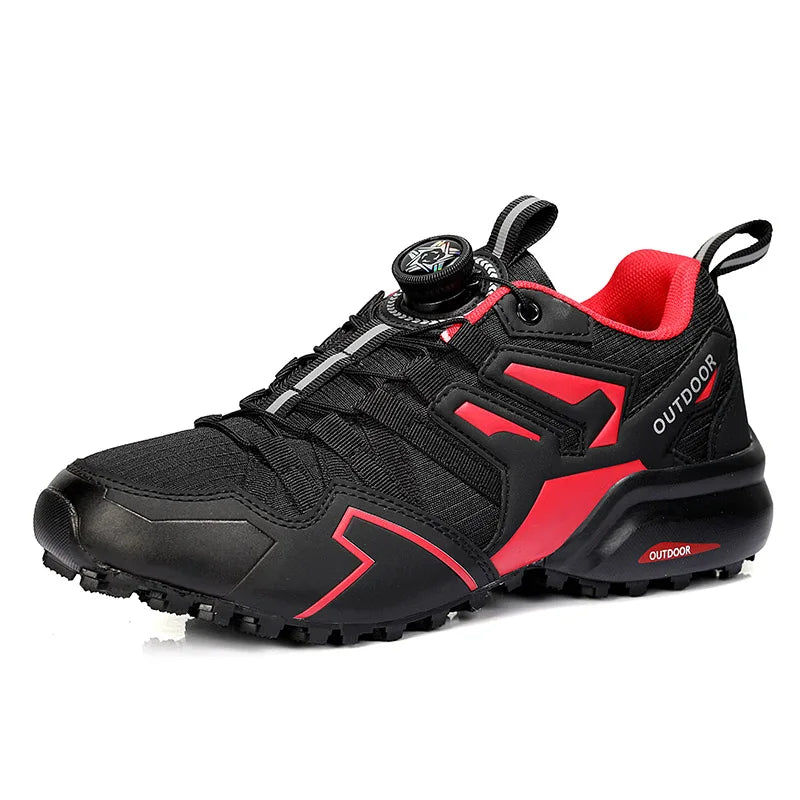 Men's Cycling Sneakers MTB Shoes Bike Riding Shoes Outdoor Motorcycle Shoes Waterproof Bicycle Shoes Lace-up Hiking Sneaker Male