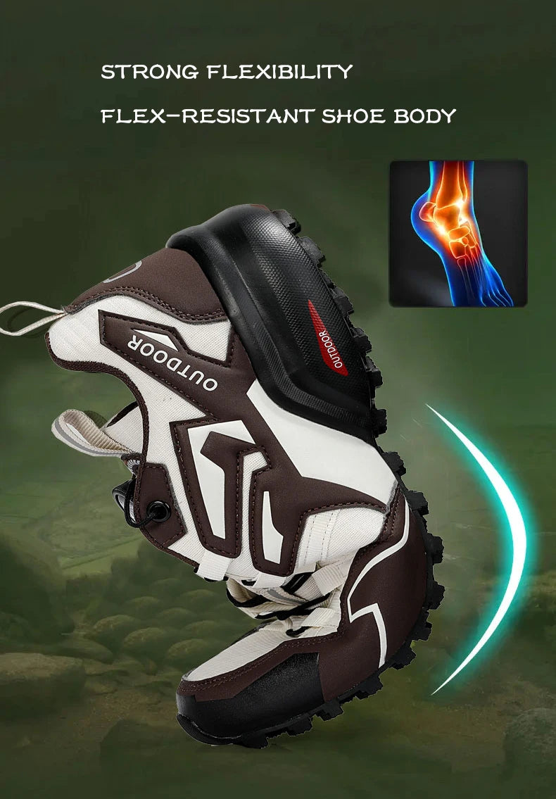Men's Cycling Sneakers MTB Shoes Bike Riding Shoes Outdoor Motorcycle Shoes Waterproof Bicycle Shoes Lace-up Hiking Sneaker Male