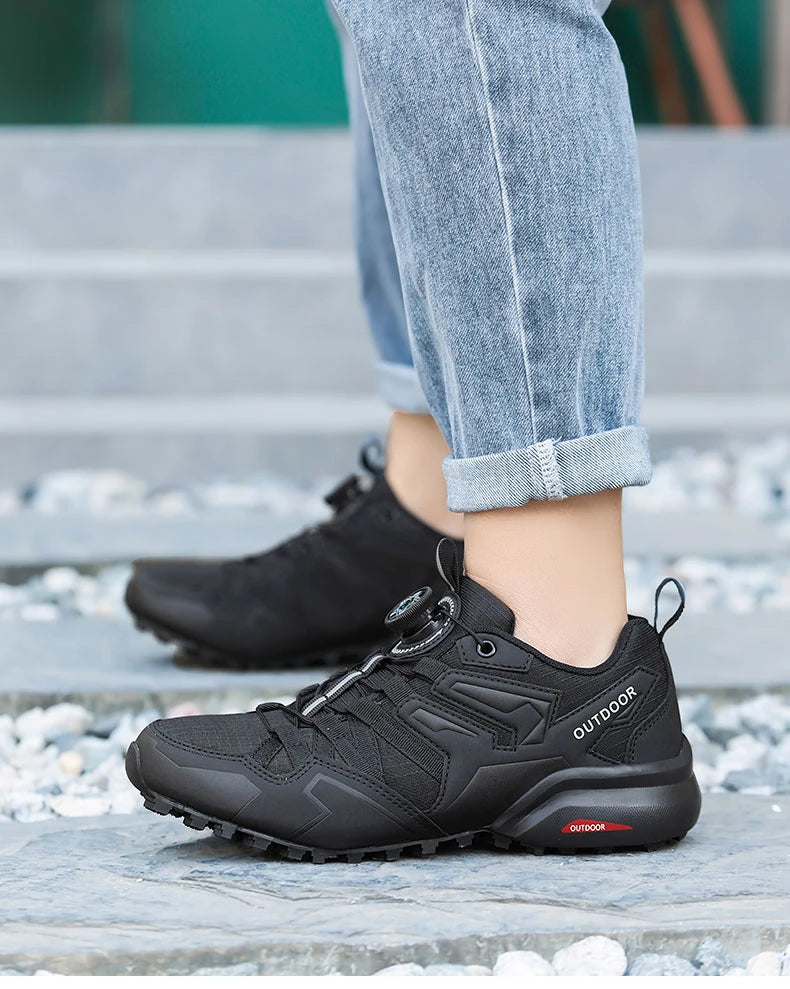 Men's Cycling Sneakers MTB Shoes Bike Riding Shoes Outdoor Motorcycle Shoes Waterproof Bicycle Shoes Lace-up Hiking Sneaker Male