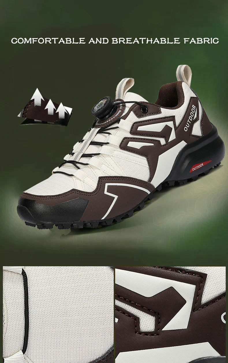 Men's Cycling Sneakers MTB Shoes Bike Riding Shoes Outdoor Motorcycle Shoes Waterproof Bicycle Shoes Lace-up Hiking Sneaker Male