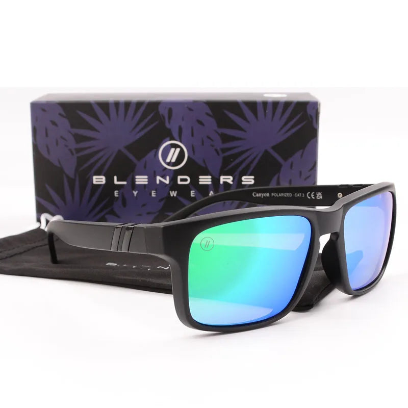 blender square women men Sunglasses Men Polarized UV Eyewear Vintage Fashion Square Men's Sun Glasses B8801