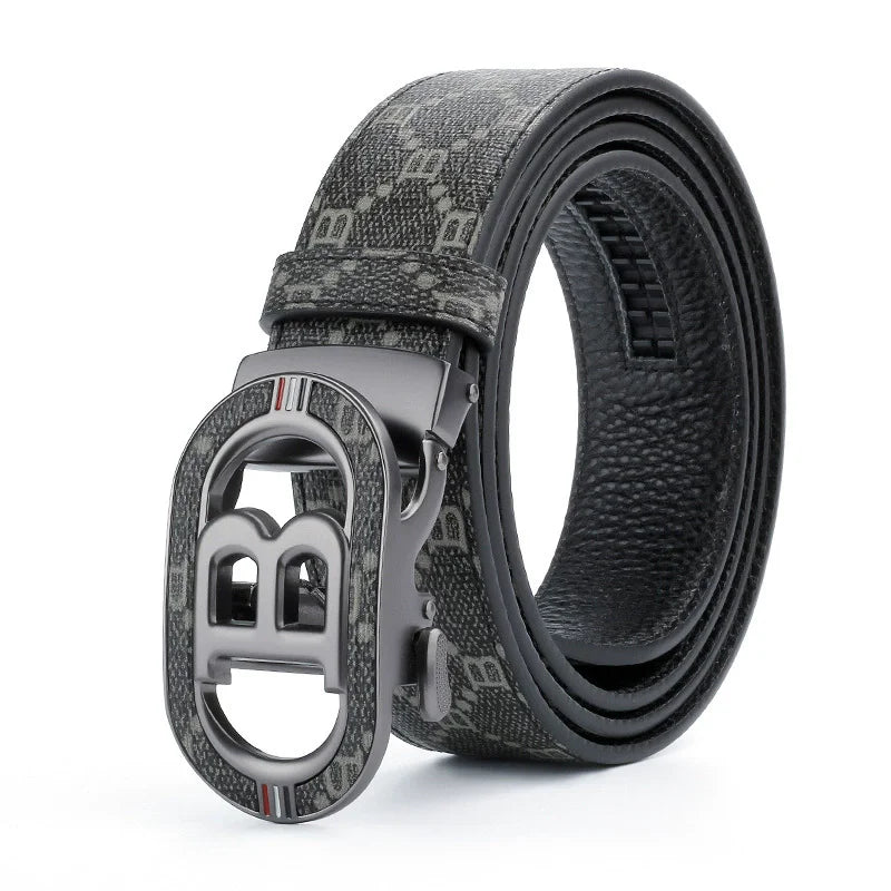 New Luxury Brand Men Belts Famous canvas Leather Male Suit pants Belts width 3.4cm High Quality Designers belt for men jeans