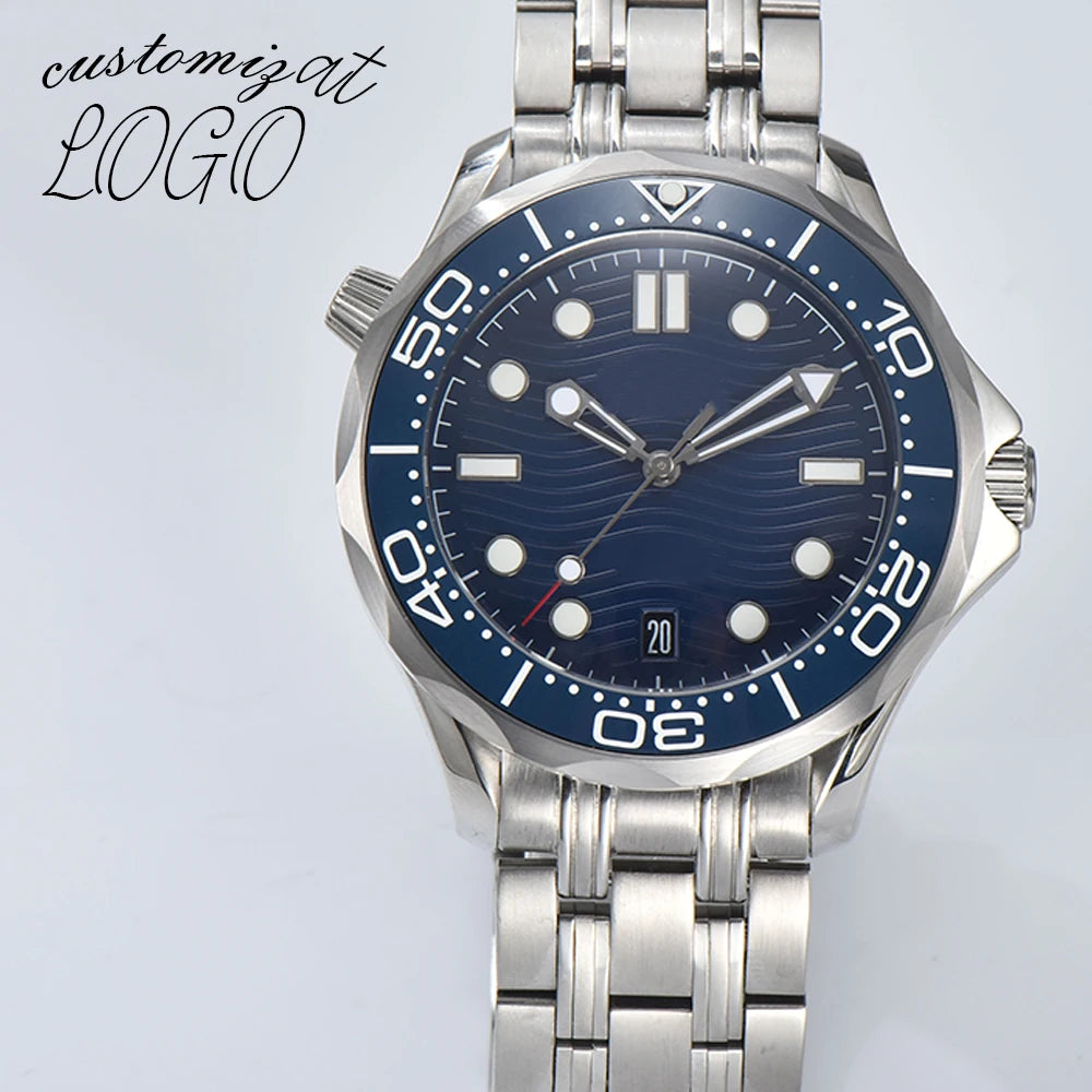 Customized logo 42mm NH watch 35 movement watch watches for men automatic mechanical watch mechanical watches sea master Watch