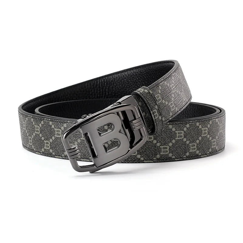 New Luxury Brand Men Belts Famous canvas Leather Male Suit pants Belts width 3.4cm High Quality Designers belt for men jeans