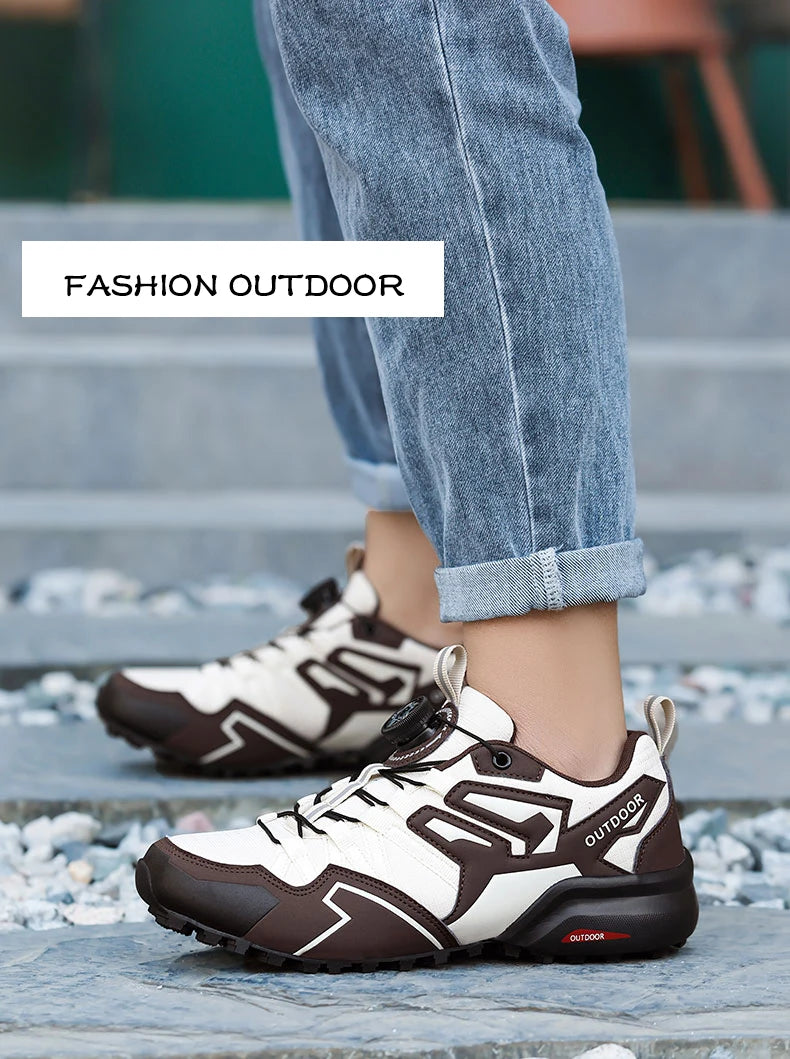 Men's Cycling Sneakers MTB Shoes Bike Riding Shoes Outdoor Motorcycle Shoes Waterproof Bicycle Shoes Lace-up Hiking Sneaker Male