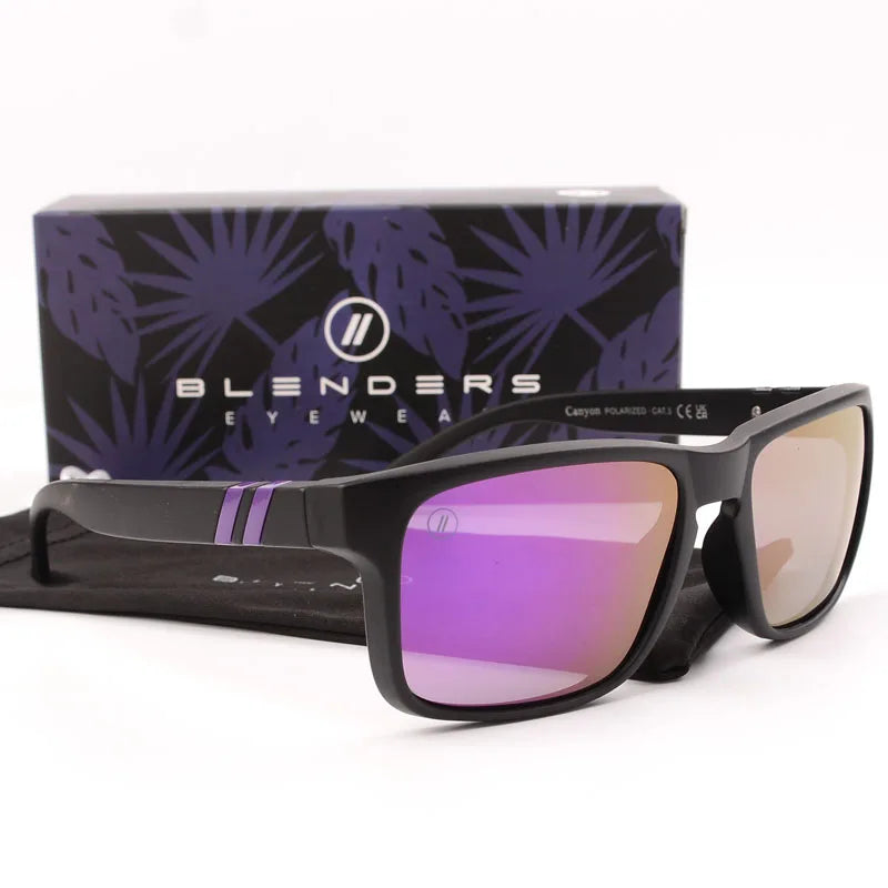 blender square women men Sunglasses Men Polarized UV Eyewear Vintage Fashion Square Men's Sun Glasses B8801