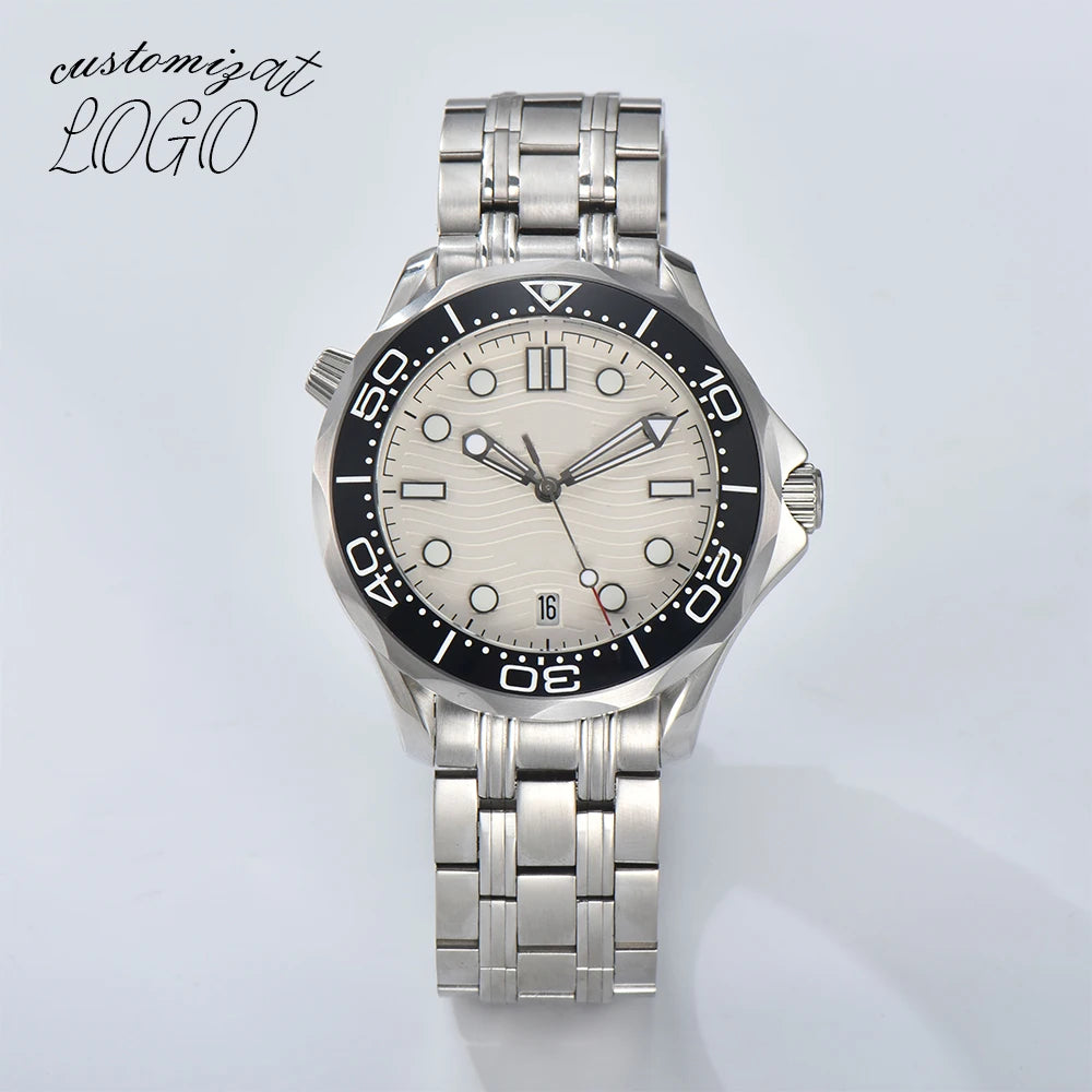 Customized logo 42mm NH watch 35 movement watch watches for men automatic mechanical watch mechanical watches sea master Watch