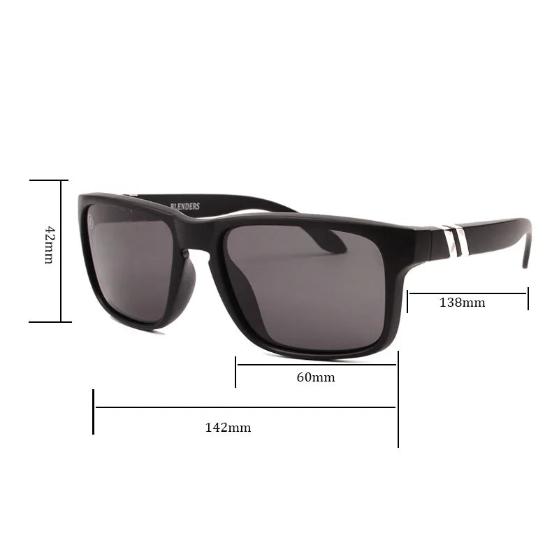blender square women men Sunglasses Men Polarized UV Eyewear Vintage Fashion Square Men's Sun Glasses B8801