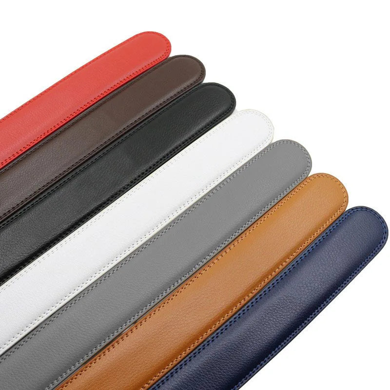 Men's Belt Genuine Leather Belts For Male Cowhide Strap Ratchet Golden Color Automatic Buckle Luxury Brand High Quality Fashion