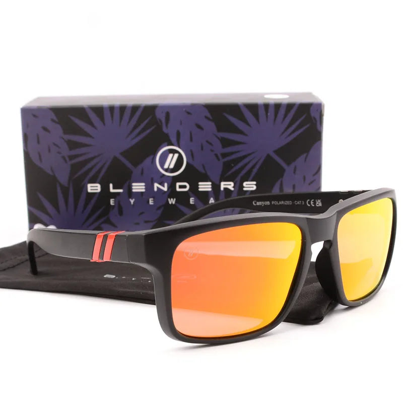 blender square women men Sunglasses Men Polarized UV Eyewear Vintage Fashion Square Men's Sun Glasses B8801
